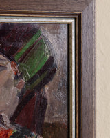 Female Portait 2 Oil Painting by Geta, Ukraine, 1980's - Lone Fox