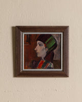 Female Portait 2 Oil Painting by Geta, Ukraine, 1980's - Lone Fox