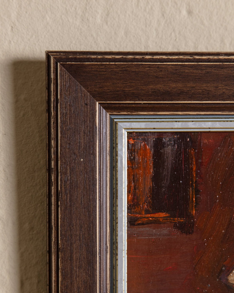 Female Portait 2 Oil Painting by Geta, Ukraine, 1980's - Lone Fox