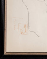 Figurative Seated Woman Pencil Sketch, France, 1930s - Lone Fox