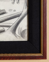 Figurative “Village Life” Horse Sketch by Alfred Hagel, Austria, 1920s - Lone Fox