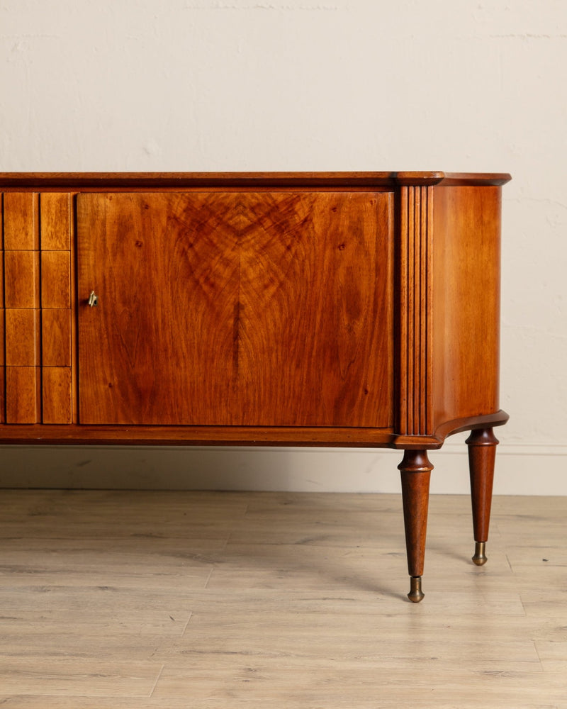 Figured Mahogany Sideboard by A.A. Patijn, Denmark, 1950's - Lone Fox