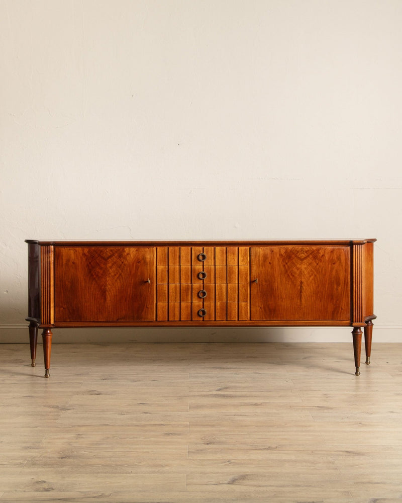 Figured Mahogany Sideboard by A.A. Patijn, Denmark, 1950's - Lone Fox