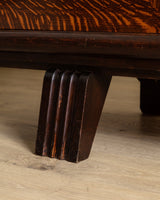 Figured Oak Lacquered Sideboard Manner of Charles Dudouyt, France, 1940's - Lone Fox