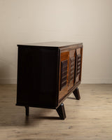 Figured Oak Lacquered Sideboard Manner of Charles Dudouyt, France, 1940's - Lone Fox