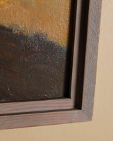 Figures in Amber Light Oil Painting, 1960's - Lone Fox