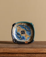 Fish Motif Studio Pottery Trinket Dish, American, 1970's - Lone Fox
