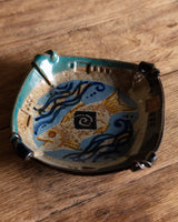 Fish Motif Studio Pottery Trinket Dish, American, 1970's - Lone Fox
