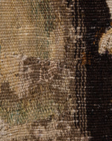 Flemish Bird Tapestry Fragment in Carved Oak Bamboo Frame, Flemish, 18th Century - Lone Fox