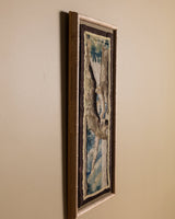 Flemish Bird Tapestry Fragment in Carved Oak Bamboo Frame, Flemish, 18th Century - Lone Fox