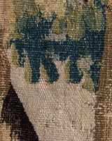 Flemish Bird Tapestry Fragment in Carved Oak Bamboo Frame, Flemish, 18th Century - Lone Fox