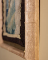 Flemish Bird Tapestry Fragment in Carved Oak Bamboo Frame, Flemish, 18th Century - Lone Fox
