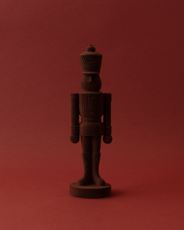 Flocked Chocolate Soldier Statue - Lone Fox