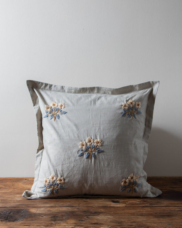 Florence Embroidered Pillow Cover - Lone Fox