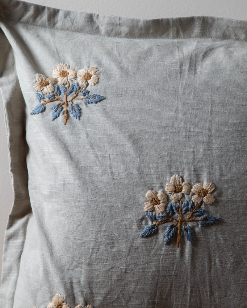 Florence Embroidered Pillow Cover - Lone Fox