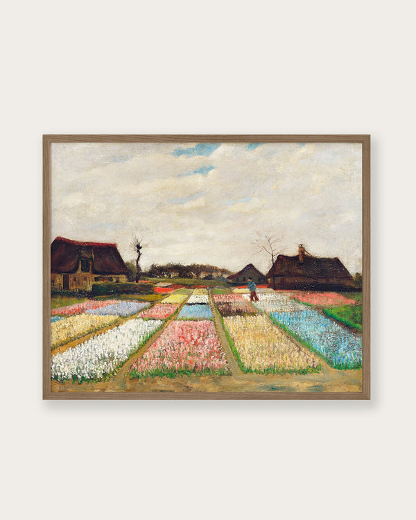 "Flower Beds in Holland" Art Print - Lone Fox