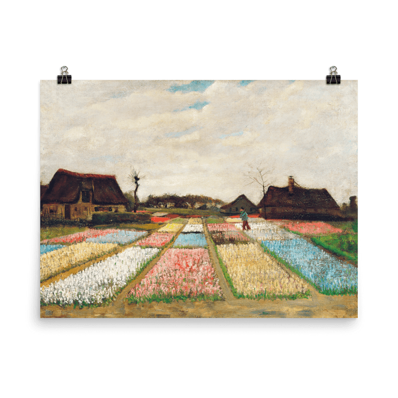 "Flower Beds in Holland" Art Print - Lone Fox