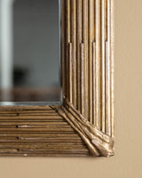 Fluted Giltwood Wall Mirror, France, Early 20th Century - Lone Fox