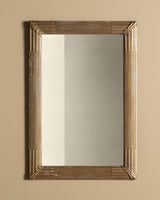 Fluted Giltwood Wall Mirror, France, Early 20th Century - Lone Fox