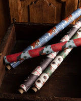 Folk Art Animal Holiday Gift Wrap - Lone Fox