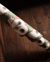 Folk Art Animal Holiday Gift Wrap - Lone Fox
