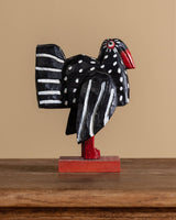 Folk Art Carved Bird Sculpture, Signed J. Corin, USA, 1993 - Lone Fox