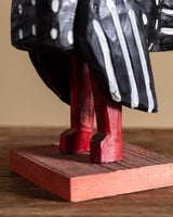 Folk Art Carved Bird Sculpture, Signed J. Corin, USA, 1993 - Lone Fox