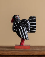 Folk Art Carved Bird Sculpture, Signed J. Corin, USA, 1993 - Lone Fox