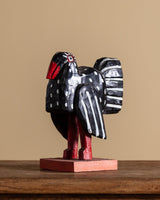 Folk Art Carved Bird Sculpture, Signed J. Corin, USA, 1993 - Lone Fox