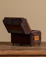 Footed Tramp Art Box w/ Gold Paint, United States, 19th Century - Lone Fox