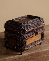 Footed Tramp Art Box w/ Gold Paint, United States, 19th Century - Lone Fox