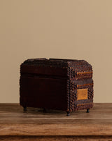 Footed Tramp Art Box w/ Gold Paint, United States, 19th Century - Lone Fox