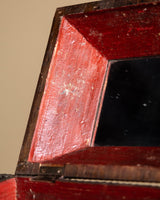 Footed Tramp Art Box with Playing Card Marquetry Inlay, American, 1890's - Lone Fox