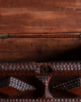 Footed Tramp Art Box with Removable Compartments, American, 19th Century - Lone Fox
