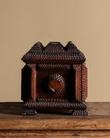 Footed Tramp Art Box with Removable Compartments, American, 19th Century - Lone Fox