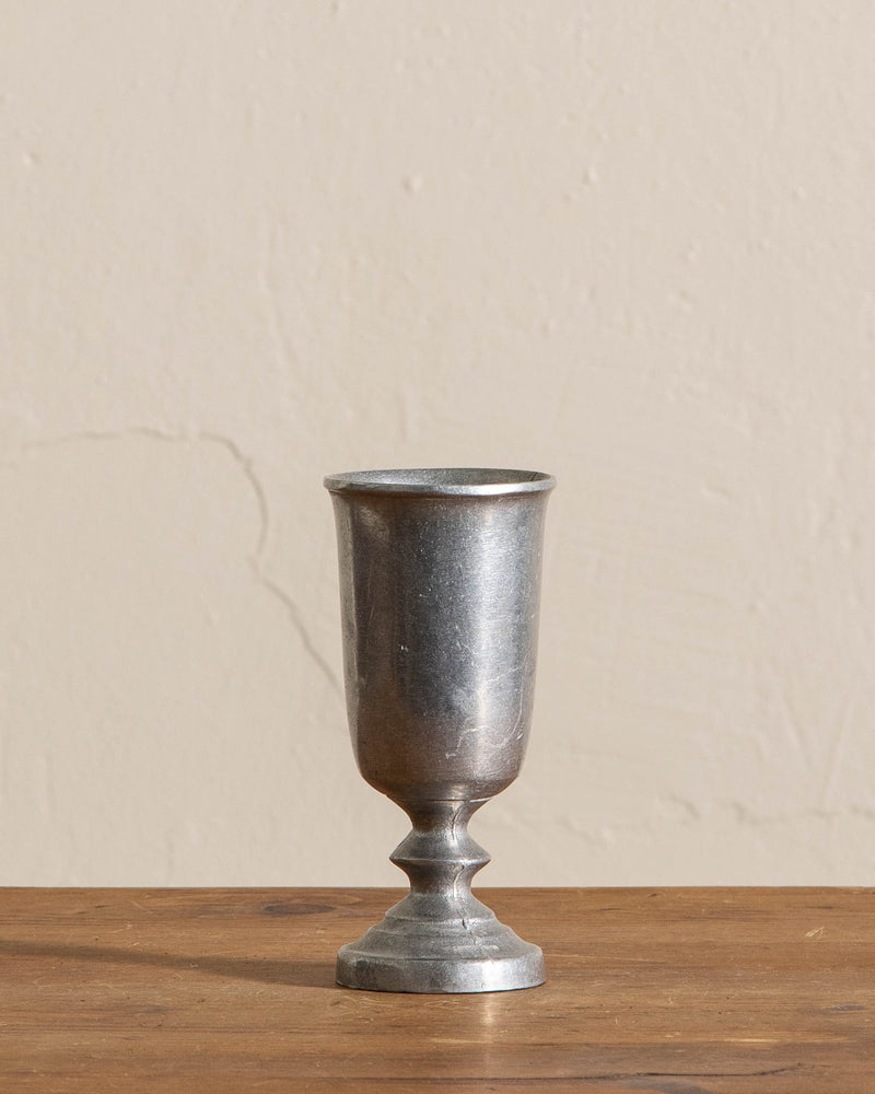 Forged Pewter Goblet Vase - Lone Fox