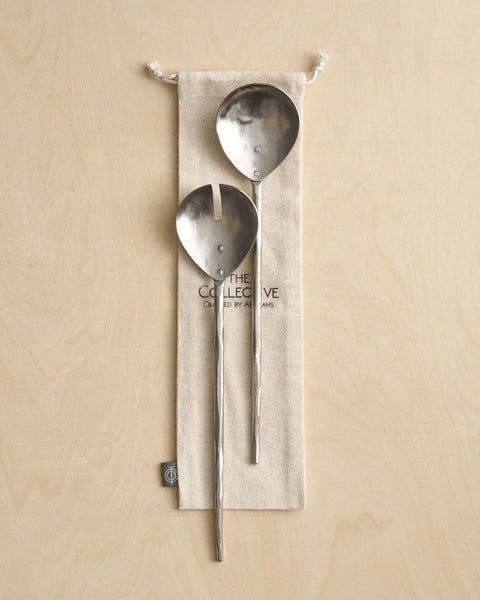 forged-pewter-metal-salad-