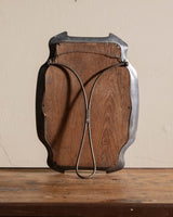 French Art Nouveau Silvered Bronze Modernist Vanity Mirror, 1920's - Lone Fox