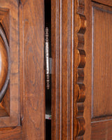 French Carved Oak Two Door Armoire by Charles Dudouyt, 1940's - Lone Fox