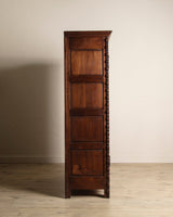 French Carved Oak Two Door Armoire by Charles Dudouyt, 1940's - Lone Fox