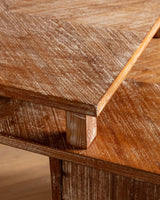 French Cerused Wood Tiered Writing Desk, 1950's - Lone Fox