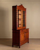 French Faux Bamboo Two - Piece Hutch, Late 19th Century - Lone Fox