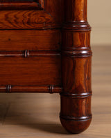 French Faux Bamboo Two - Piece Hutch, Late 19th Century - Lone Fox