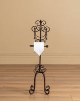 French Iron Freestanding Paper Holder, France, Mid-20th Century - Lone Fox