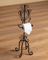 French Iron Freestanding Paper Holder, France, Mid-20th Century - Lone Fox