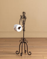 French Iron Freestanding Paper Holder, France, Mid-20th Century - Lone Fox