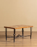 French Iron & Tile Coffee Table, Manner of Roger Capron, 1960's - Lone Fox