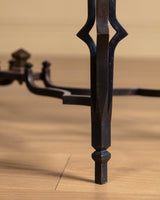 French Iron & Tile Coffee Table, Manner of Roger Capron, 1960's - Lone Fox