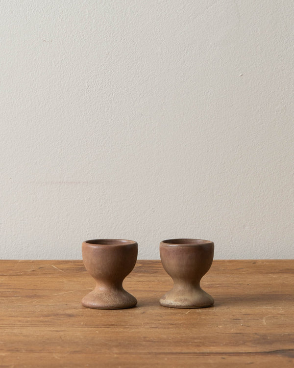 French Matte Stoneware Egg Cups (set of 2) - Lone Fox