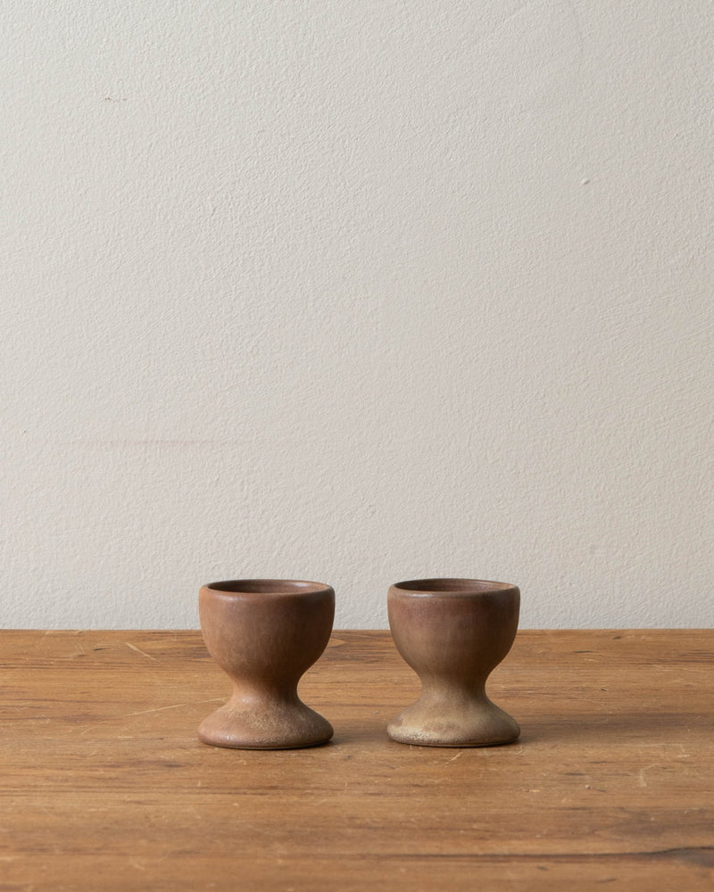 French Matte Stoneware Egg Cups (set of 2) - Lone Fox